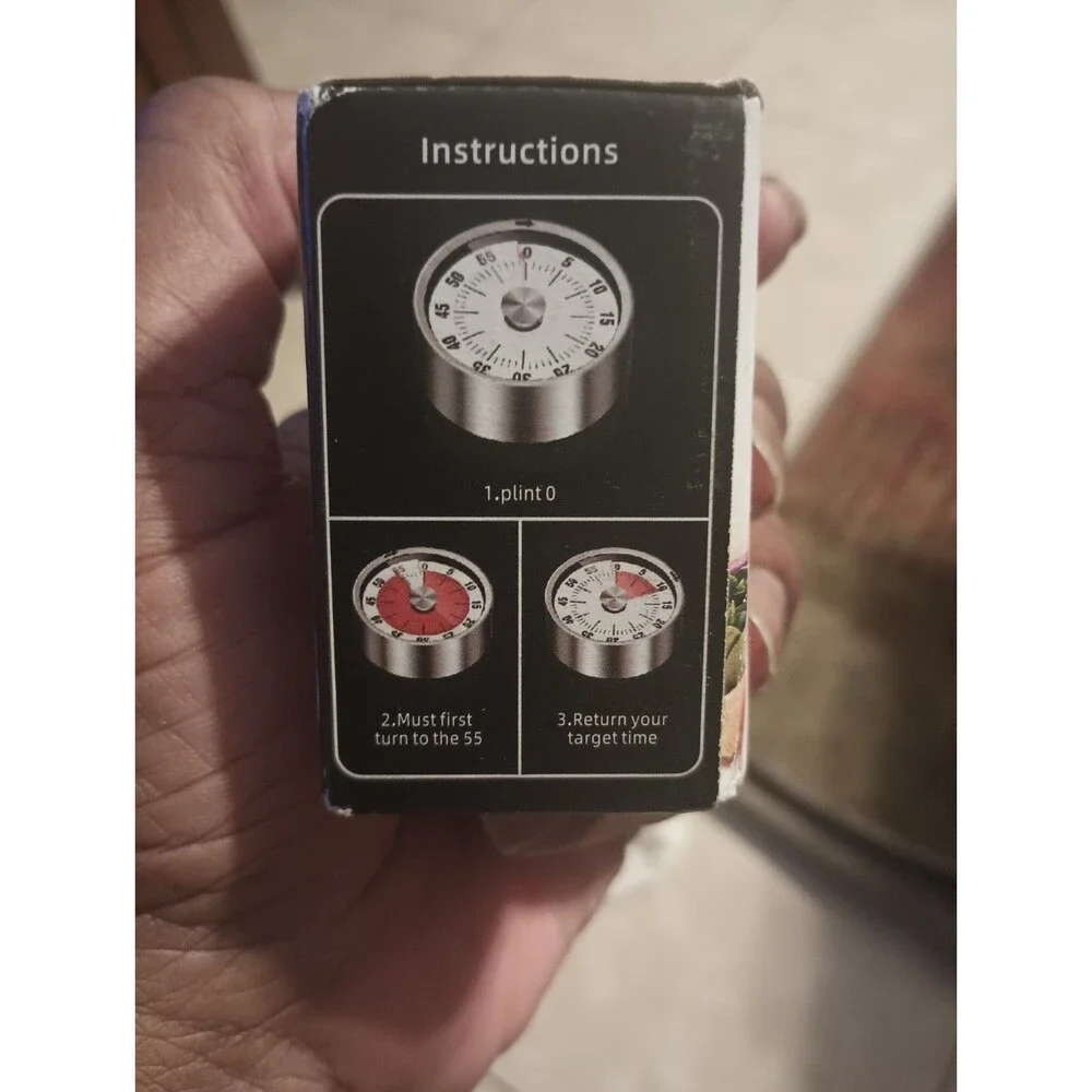 Mechanical Kitchen Timer 60min Countdown Cooking